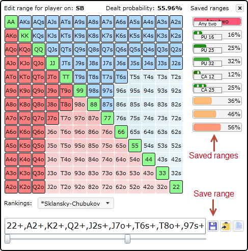 named saved ranges in icmizer